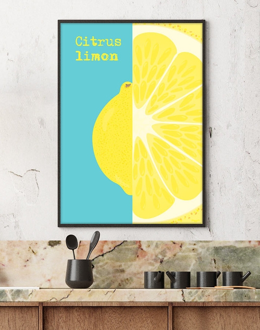 Image of Pakamera Cytryna - plakat fine art, giclee