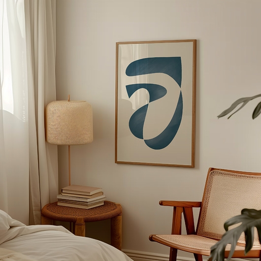 Image of Pakamera Plakat Blue abstract no.3
