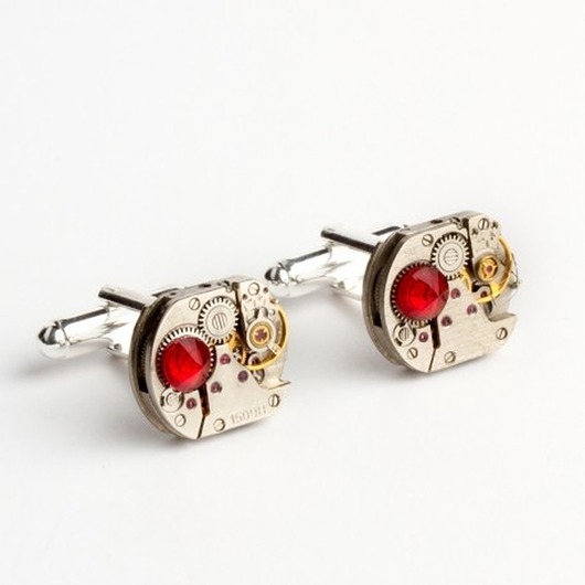 Image of Pakamera Spinki - SQUARES I Red diamond
