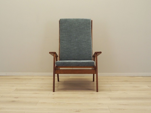 Image of Pakamera Fotel dębowy, duński design, lata 70, produkcja: Dania