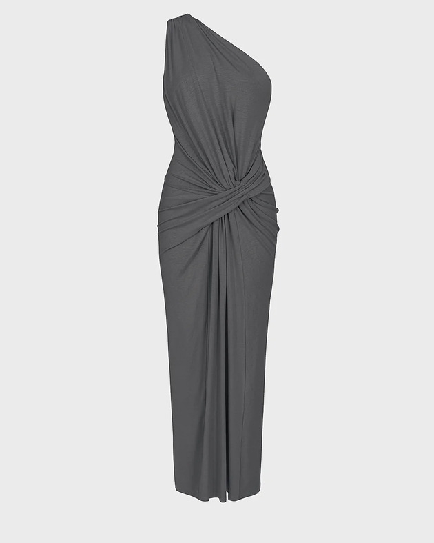 Image of Pakamera Sukienka Linea light grey melange