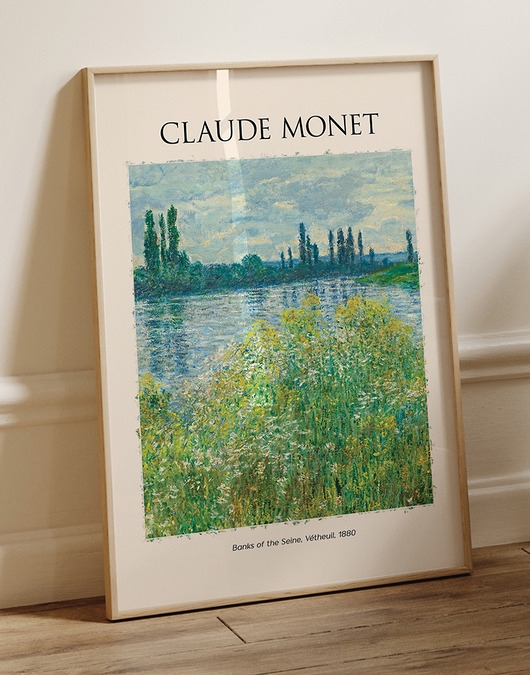 Image of Plakat Reprodukcja Claude Monet - Banks of the Seine V