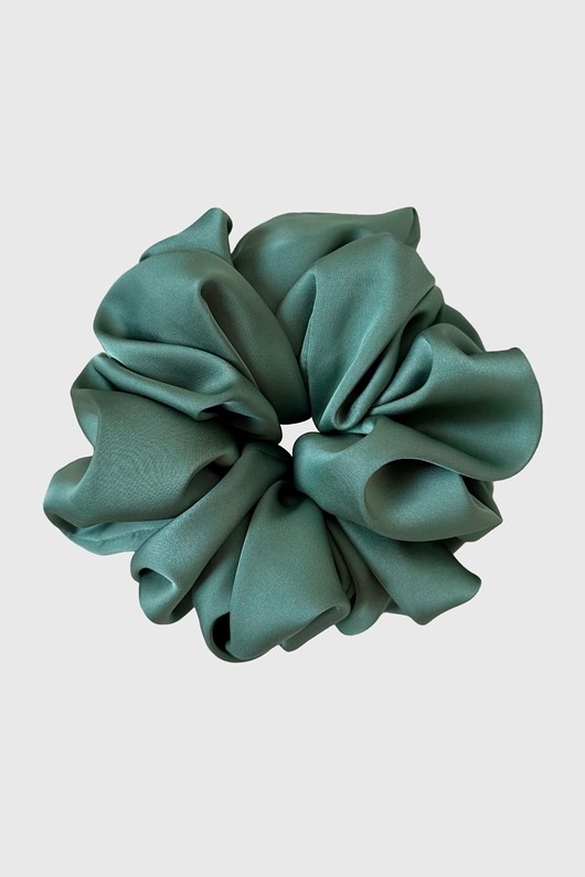 Image of Pakamera Gumka do włosów pistacjowa Scrunchie Maxi Dark Pistachio