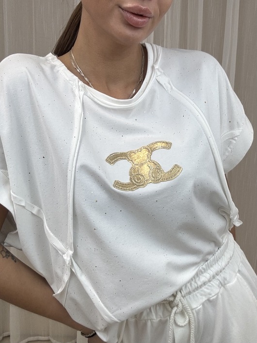 Image of Pakamera Bawełniany T-shirt Bling