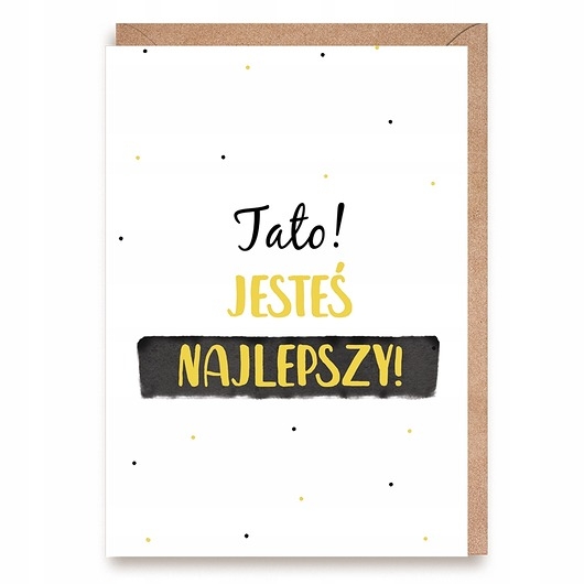 Image of Pakamera Kartka dla Taty Tato, jesteś najlepszy + koperta Dzień Ojca