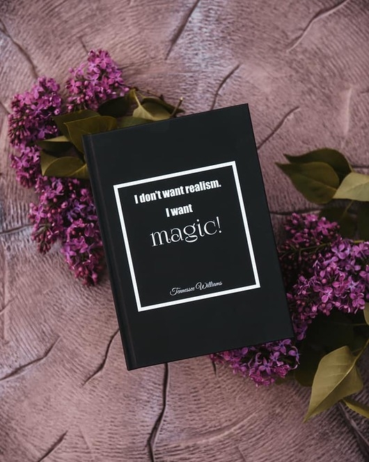 Image of Pakamera Notatnik z cytatem, T. Williams, I want magic