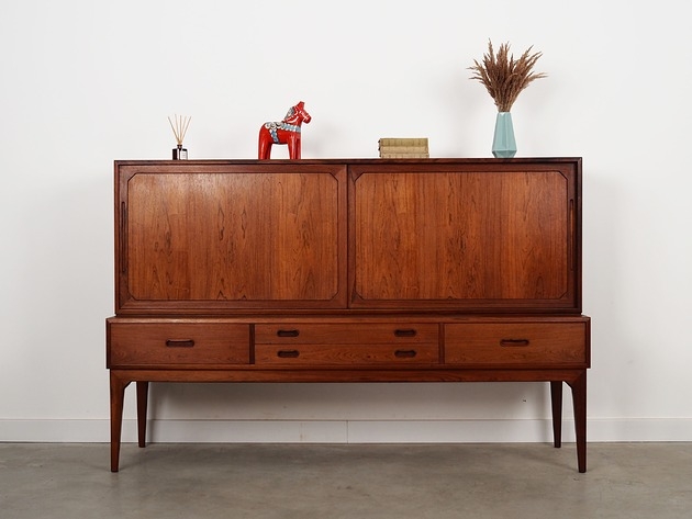 Image of Highboard palisandrowy, duński design, lata 60, designer: Severin Hansen