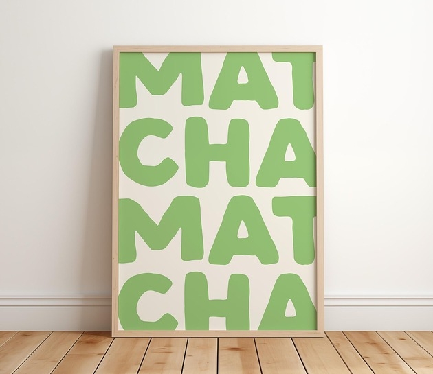 Image of Pakamera Plakat Matcha Matcha Zielona Moc