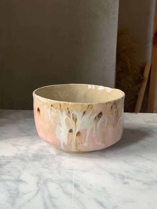 Image of Pakamera Ceramiczna Czarka do Matchy 275 ml Paint on Ceramics Like on Canvas