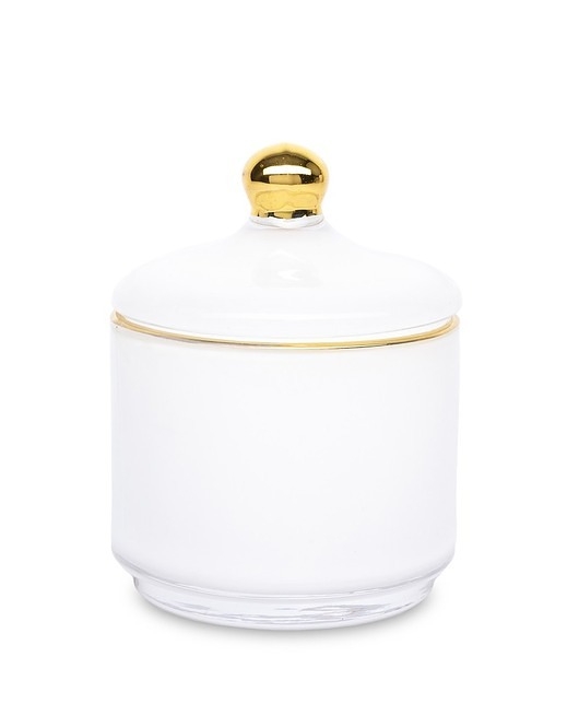 Image of Pakamera Szkatułka Szklana Pojemnik Szklany Bianco