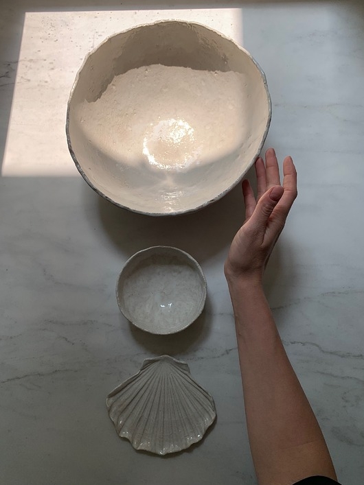 Image of Pakamera Ceramiczny Zestaw Serwisowy Pearl White 3 Elementy