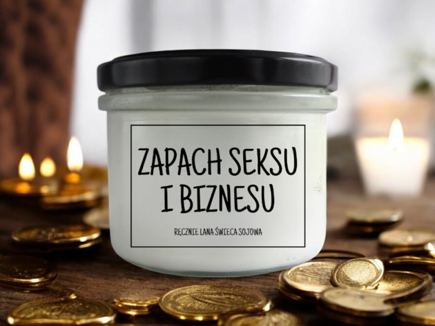 Image of Świeca sojowa ZAPACH SEKSU I BIZNESU 235 ml Mikuno