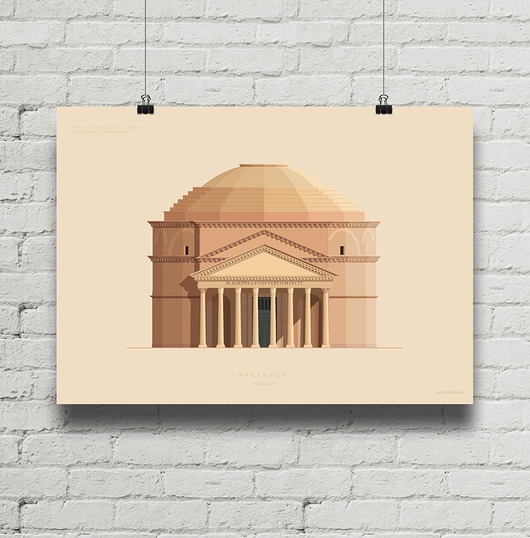 Image of Pakamera Panteon - plakat giclee art