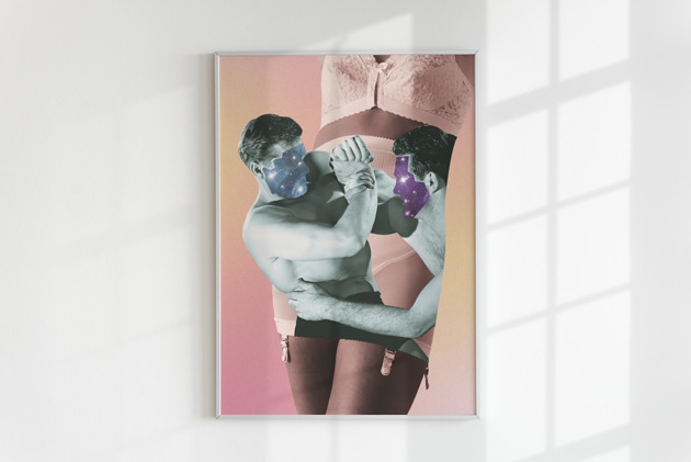 Image of Pakamera Plakat TRZY SERCA (kolaż)