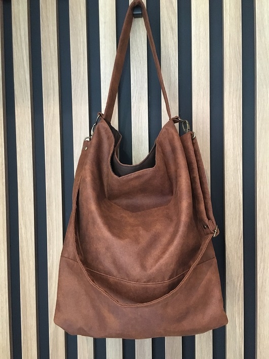 Image of Pakamera Torba hobo XL - koniak