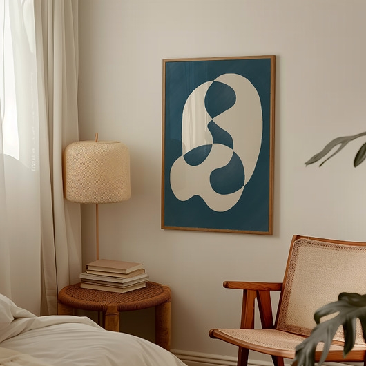 Image of Pakamera Plakat Blue abstract no.2