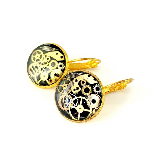 Image of Pakamera KOLCZYKI Małe Uszko Golden (Black)
