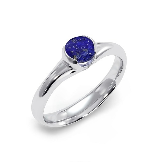 Image of Pakamera Sydney - Srebrny pierścionek z lapisem lazuli