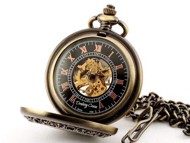 Image of Pakamera Elegancja w drewnie I - Drobiny Czasu - zegarek mechaniczny