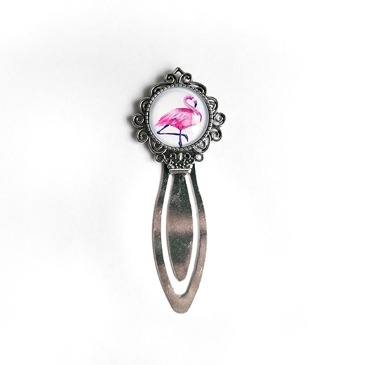 Image of Pakamera Zakładka do książki - Flaming - metalowa