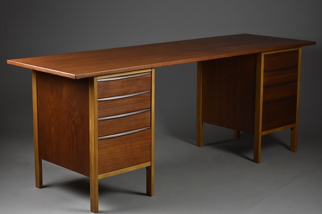 Image of Biurko Lata 60 Skandynawski Design Teak Midcentury Modern