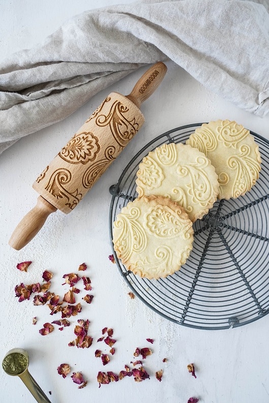 Image of Pakamera PAISLEY - mini grawerowany wałek do ciasta