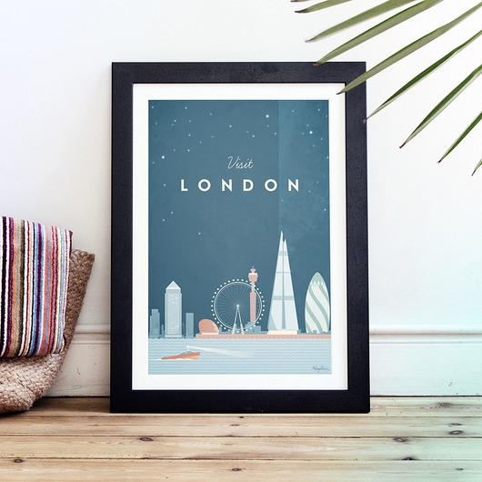 Image of Pakamera Londyn - vintage plakat 50x70 cm