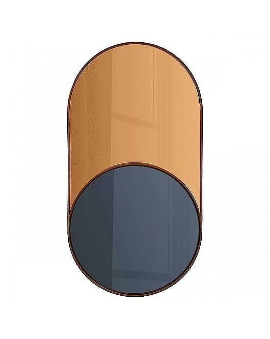 Image of Pakamera Lustro Dekoracyjne Lustro w Metalowej Ramie Due Colore