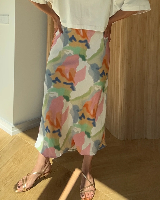 Image of Pakamera Spódnica Melody midi happy colours