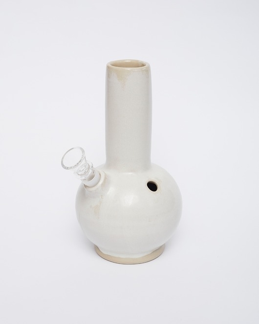 Image of Bongo Calm White- Handmade Ceramic Bong ( Unique )