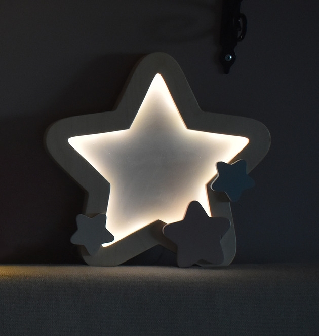 Image of Pakamera Lampka nocna UNKY - Gwiazdka