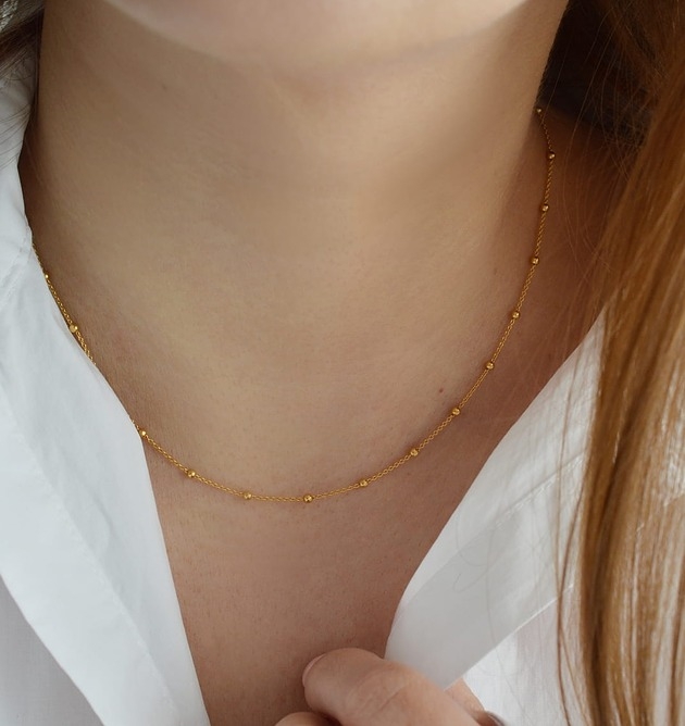 Image of Pakamera Naszyjnik choker z kulkami
