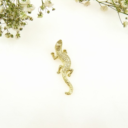 Image of Pakamera Salamandra złota - zawieszka srebrna
