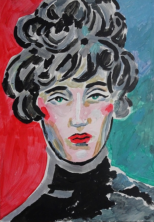 Image of Obraz do salonu portret kobiety