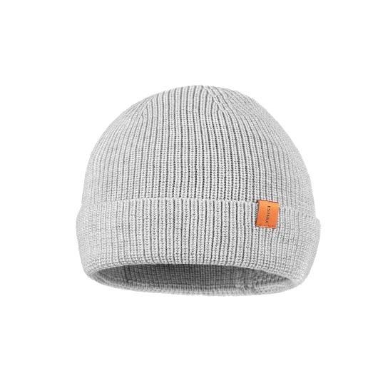 Image of Szara czapka beanie 100% merino wool