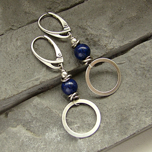 Image of Pakamera Kolczyki lapis z kołem