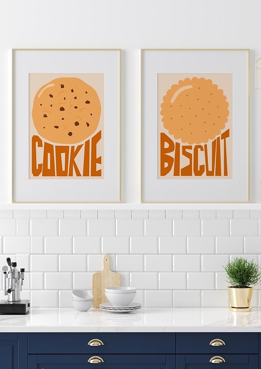 Image of Plakat Cookie i Biscuit - zestaw dwóch plakatów
