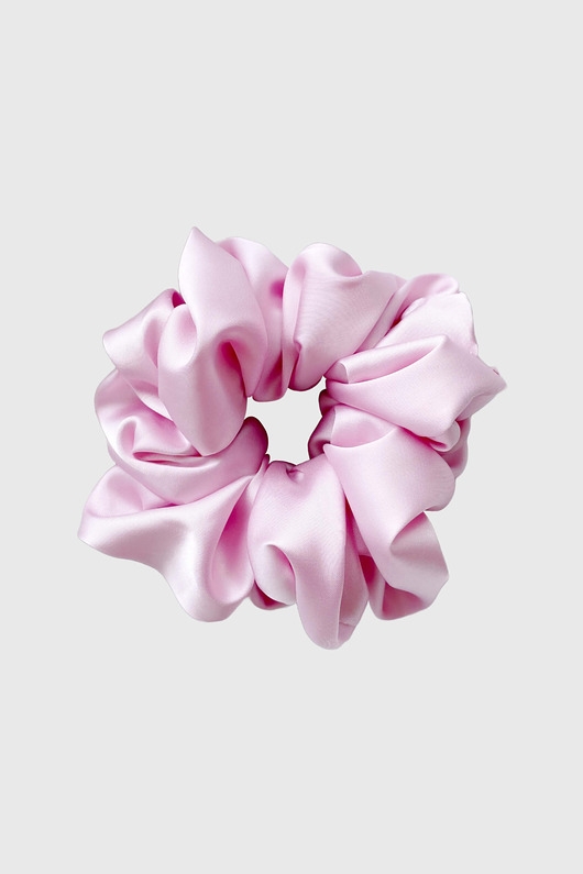 Image of Pakamera Gumka do włosów pudrowy róż Scrunchie Medium Baby Pink