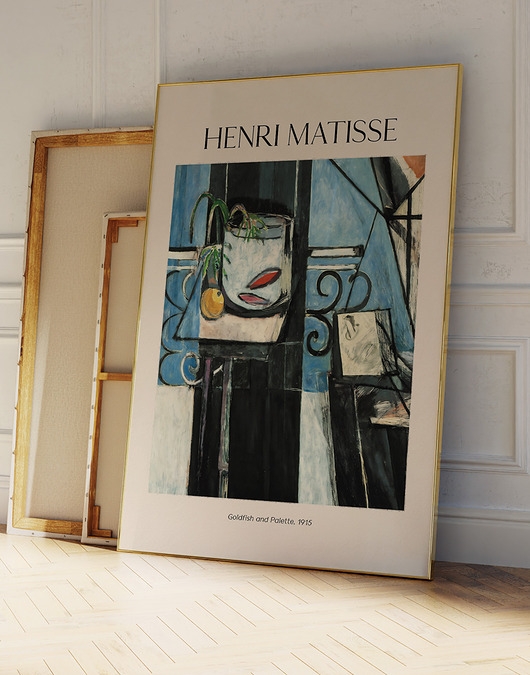 Image of Plakat Reprodukcja Henri Matisse - Goldfish and Palette