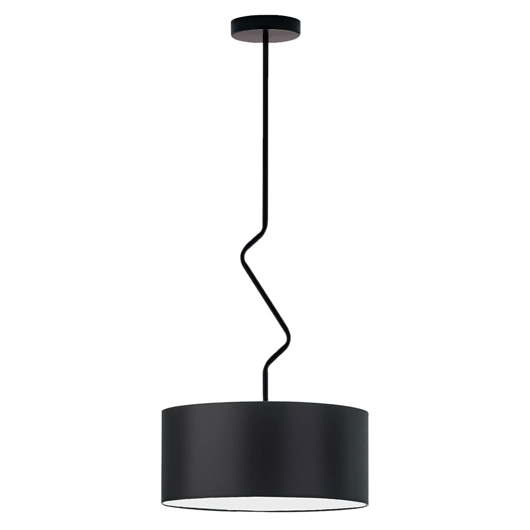 Image of Pakamera Czarny żyrandol do salonu nad stół LOZANNA fi - 40 cm