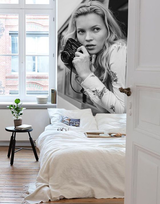 Image of Pakamera Kate Moss - Fototapeta
