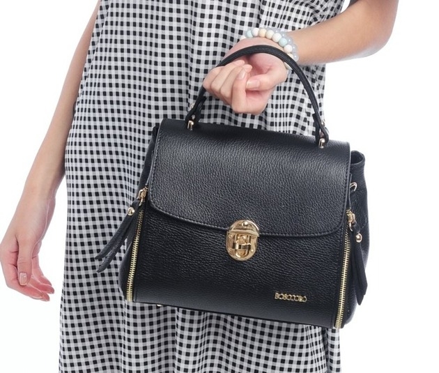 Image of Pakamera Torebka skórzana do ręki lub na ramię - crossbody (7094)