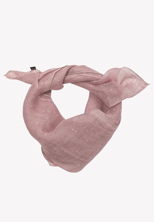 Image of Pakamera Chusta len 100% w kolorze pudrowego różu 57cm x 72cm