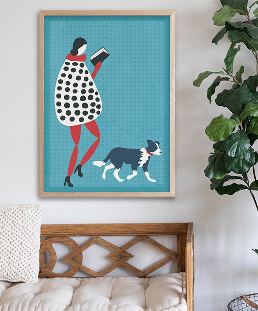 Image of Pakamera Plakat - Zaczytany spacer - 50x70 cm