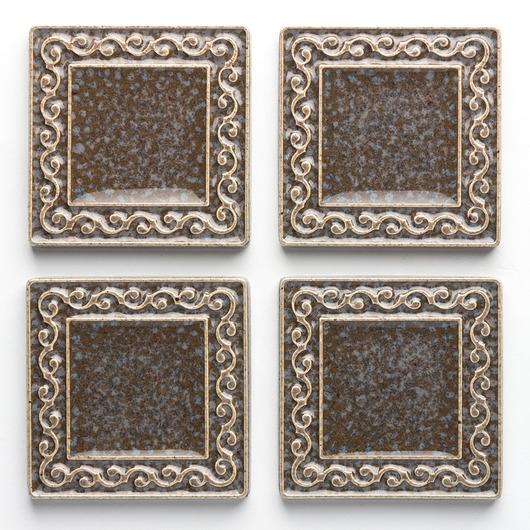 Image of Pakamera Kafle VIVACE szaro-brązowe, 6cm x 6cm