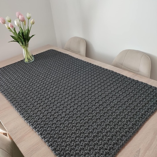 Image of Pakamera Bieżnik prostokątny ze sznurka szydełkowy 60cmx110cm