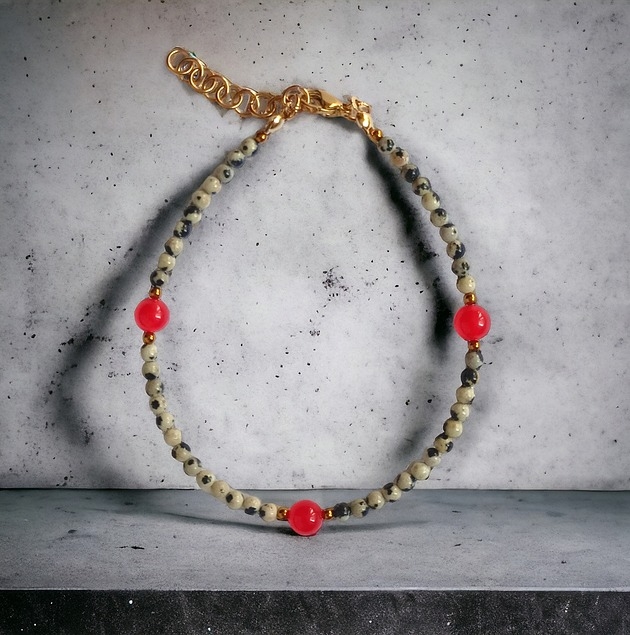 Image of Pakamera Bransoletka na nogę :: red currant collection