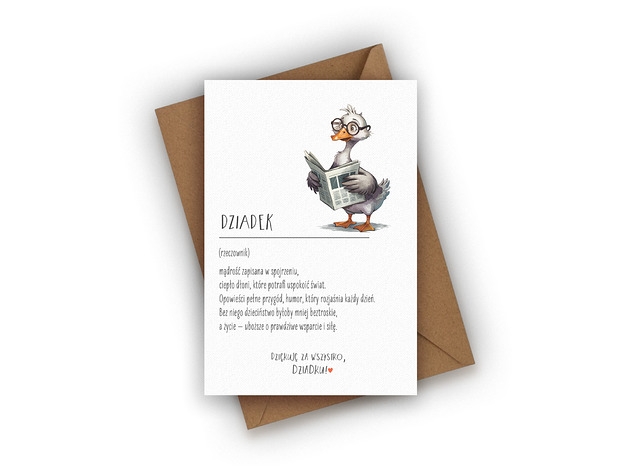 Image of Pakamera Kartka na Dzień Dziadka- DZIADEK
