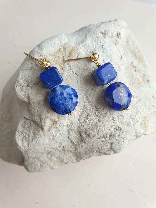 Image of Pakamera Kolczyki NEO lapis lazuli