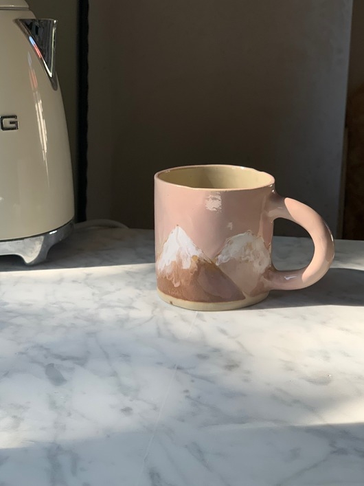 Image of Pakamera Duży Ceramiczny Kubek Handmade 420 ml Podhale